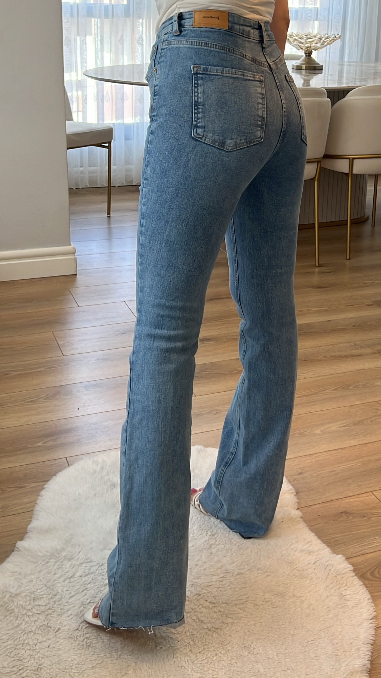 Sirena Süper Yüksek Bel Straight Leg Jeans