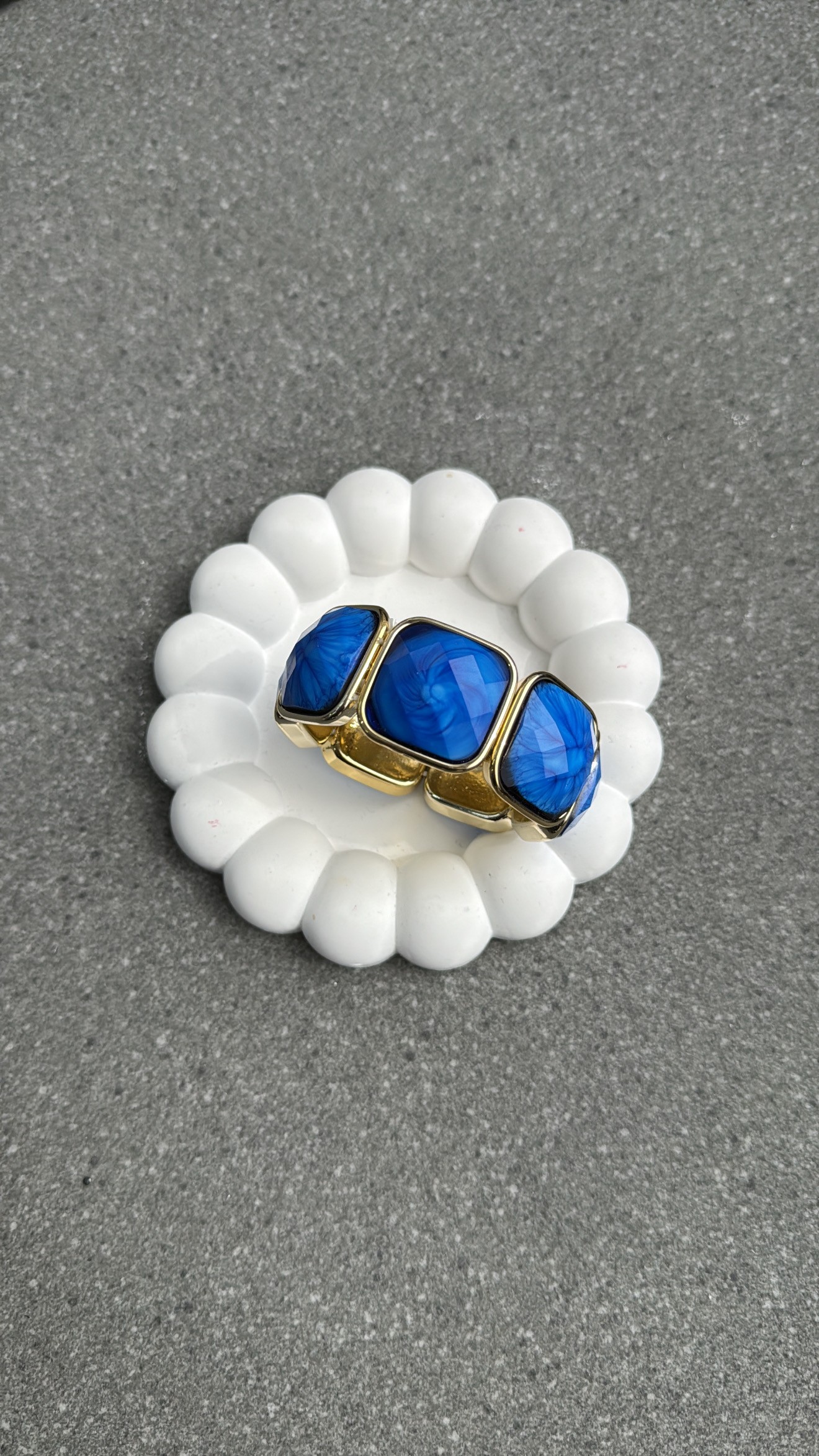 Temmy Mavi Gold Bileklik