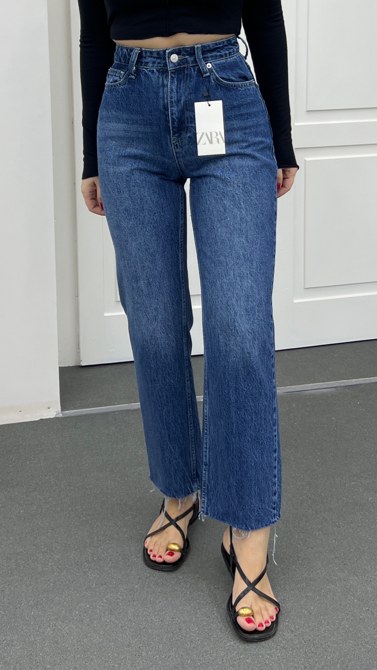 Mykonos Koyu Yıkamalı Kot Slim Straight Jeans