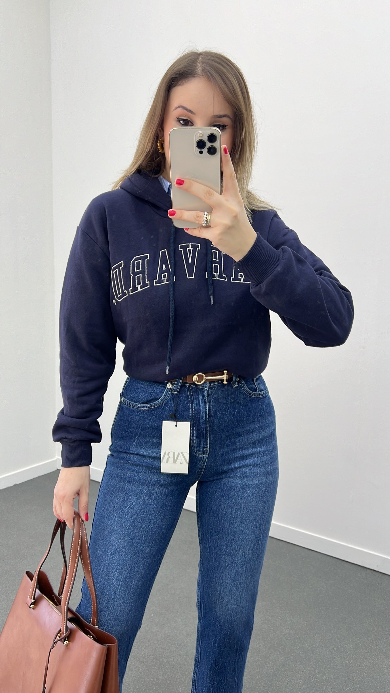 Harvard Uni Lacivert Sweatshirt