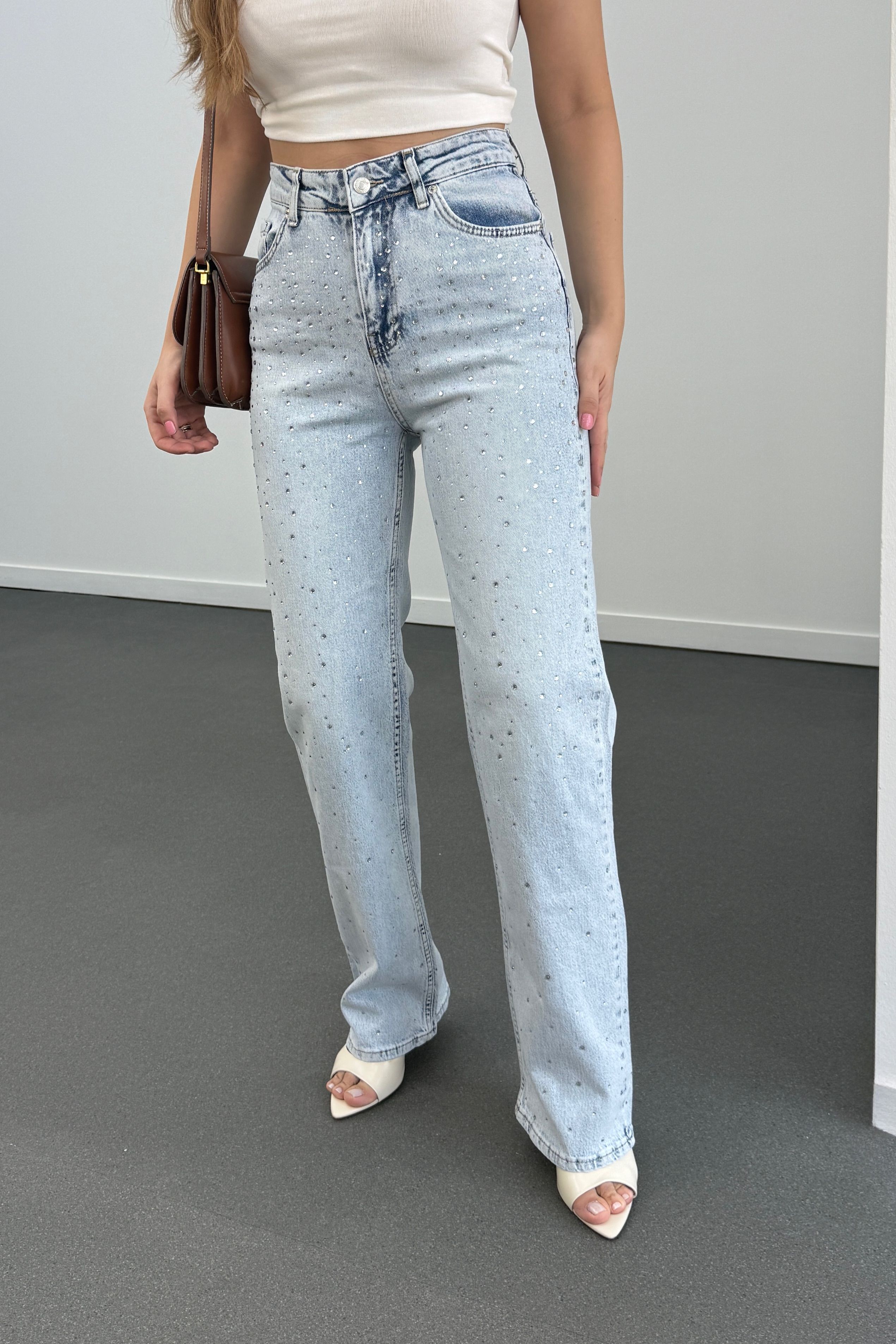 Jean ZR Premium cu accesorii Swarovski Stone