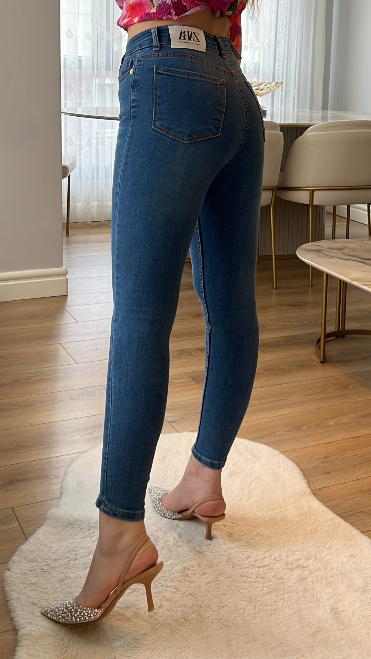 ZR Açık Kot Toparlayıcı Skinny Jeans