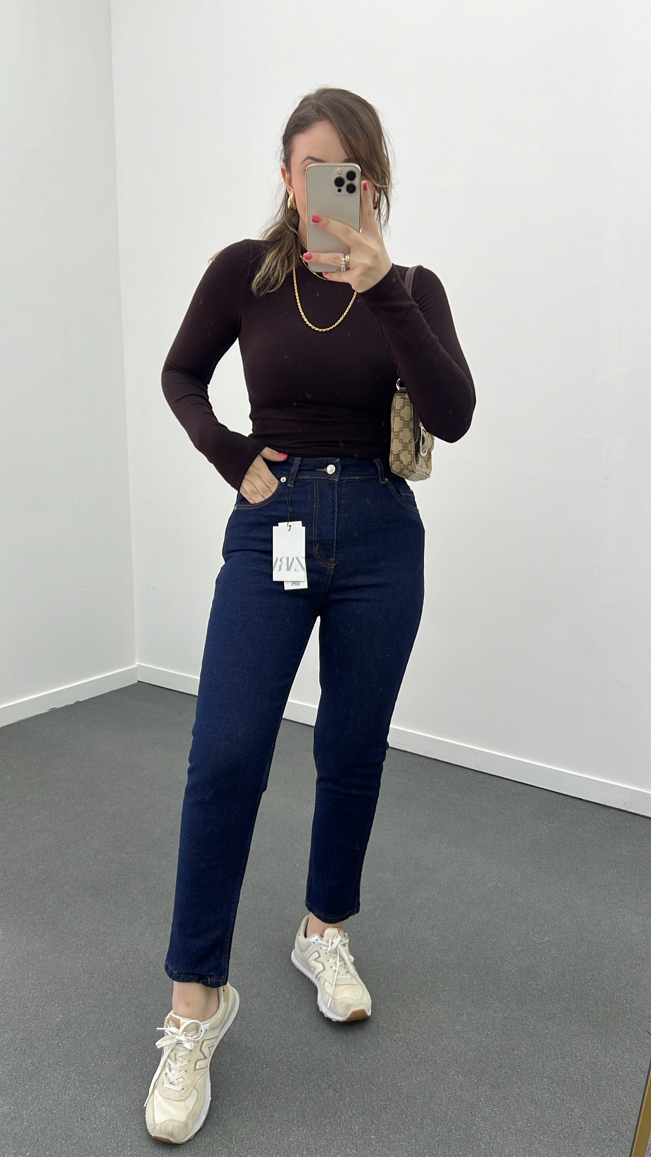 Velvet Lacivert Yıkamalı Mom Fit Jeans