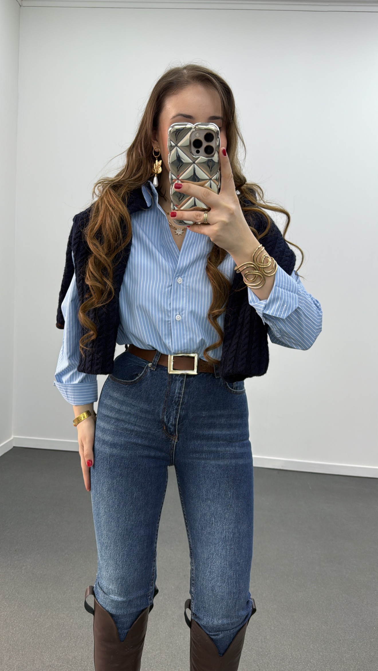 Jean Juliet Tint Wash cu talie înaltă, slim fit