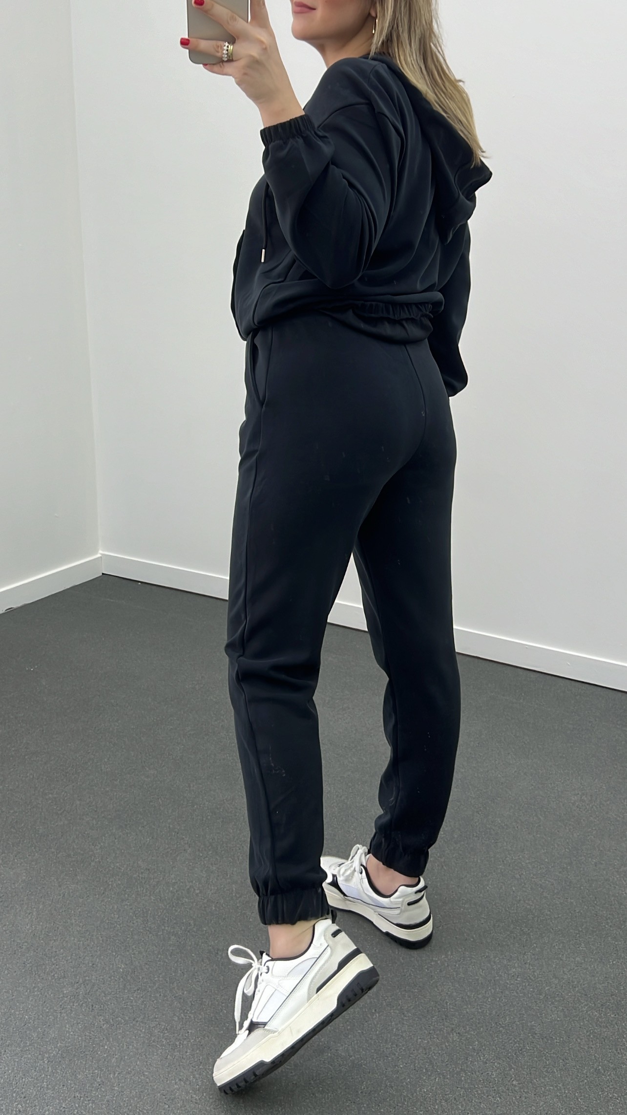 Oys Antrasit Kapüşonlu Sweatshirt ve Jogger Modal Takımı