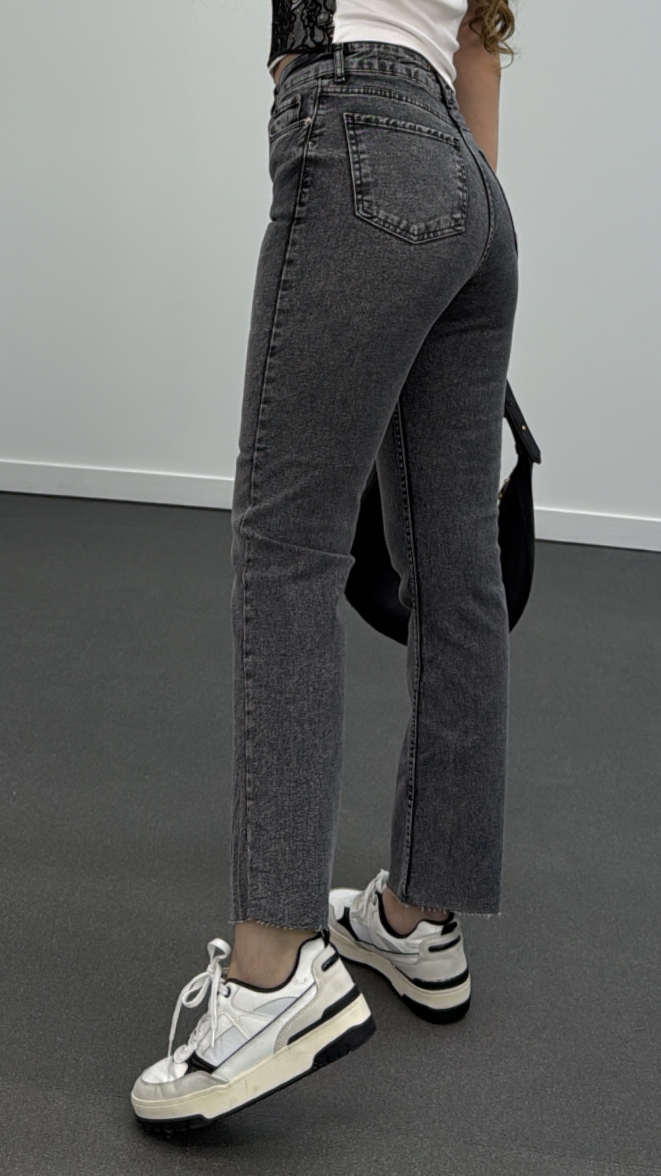 Juliet Koyu Gri Renk Yüksek Bel Slim Fit Jean