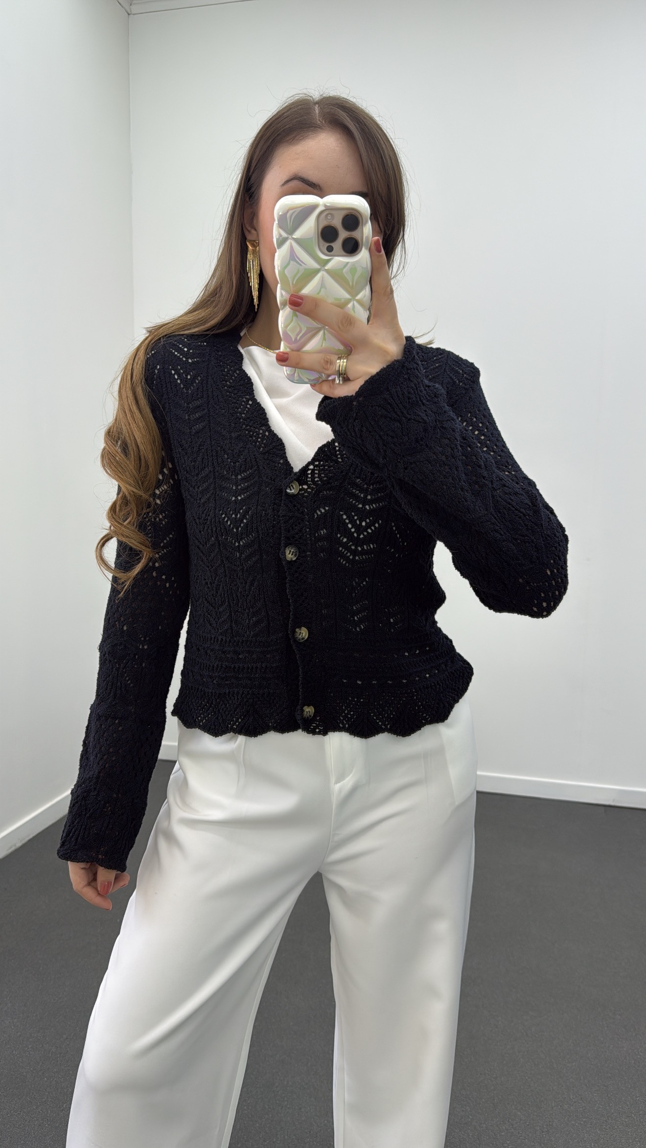 Cardigan Muse Bleumarin Tricotaj