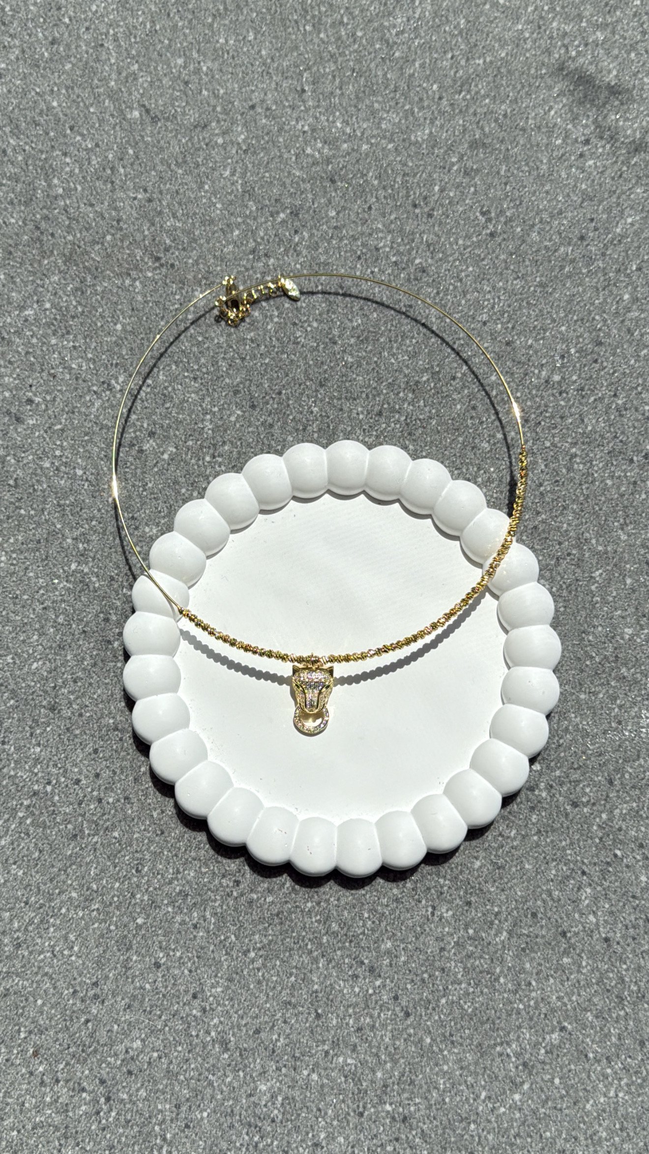 Animal Tiger Gold Kolye