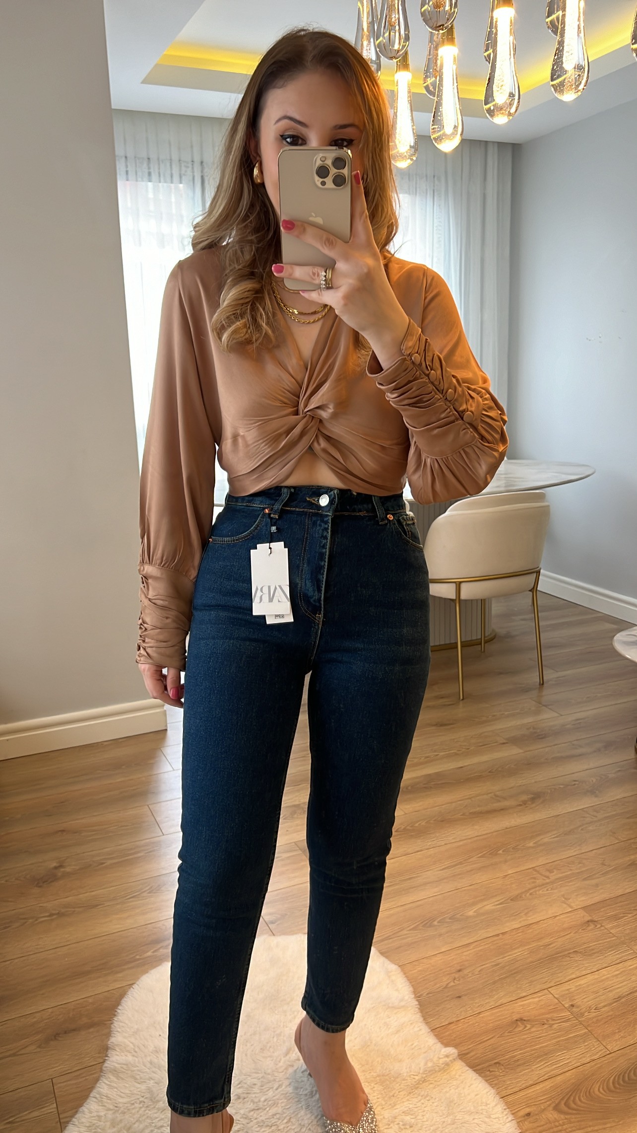 Charles Tint Yıkamalı Renk Slim Mom Jeans