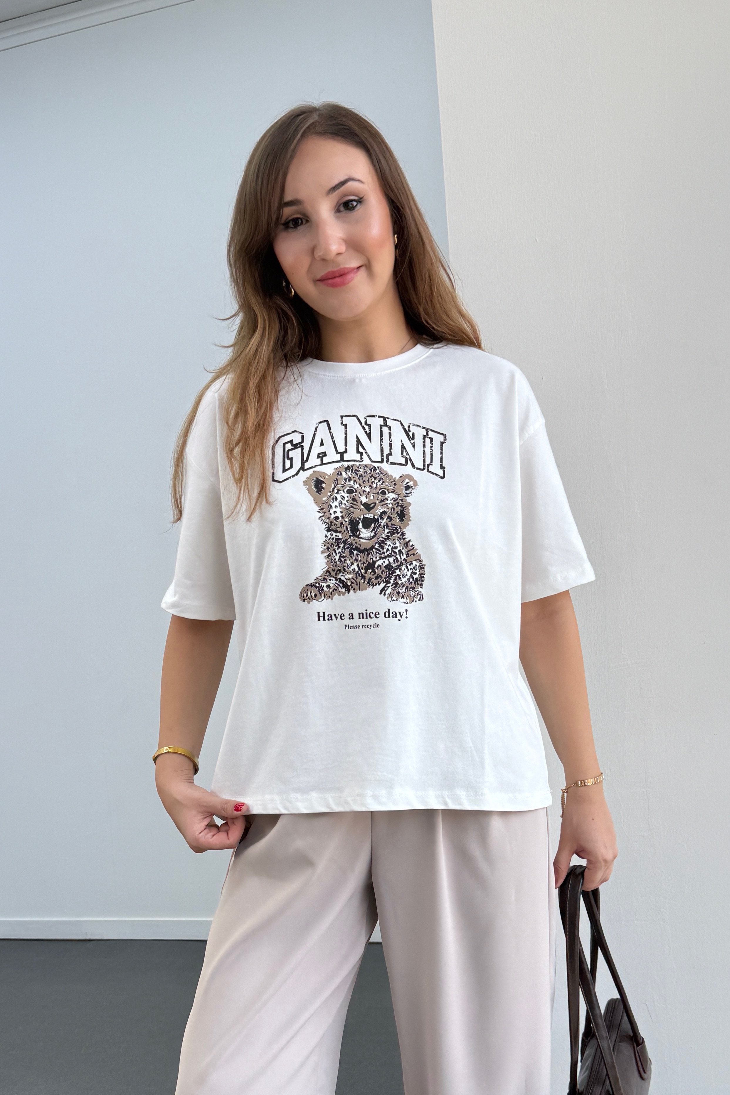 Gannı Baskılı %100 Pamuk Tshirt
