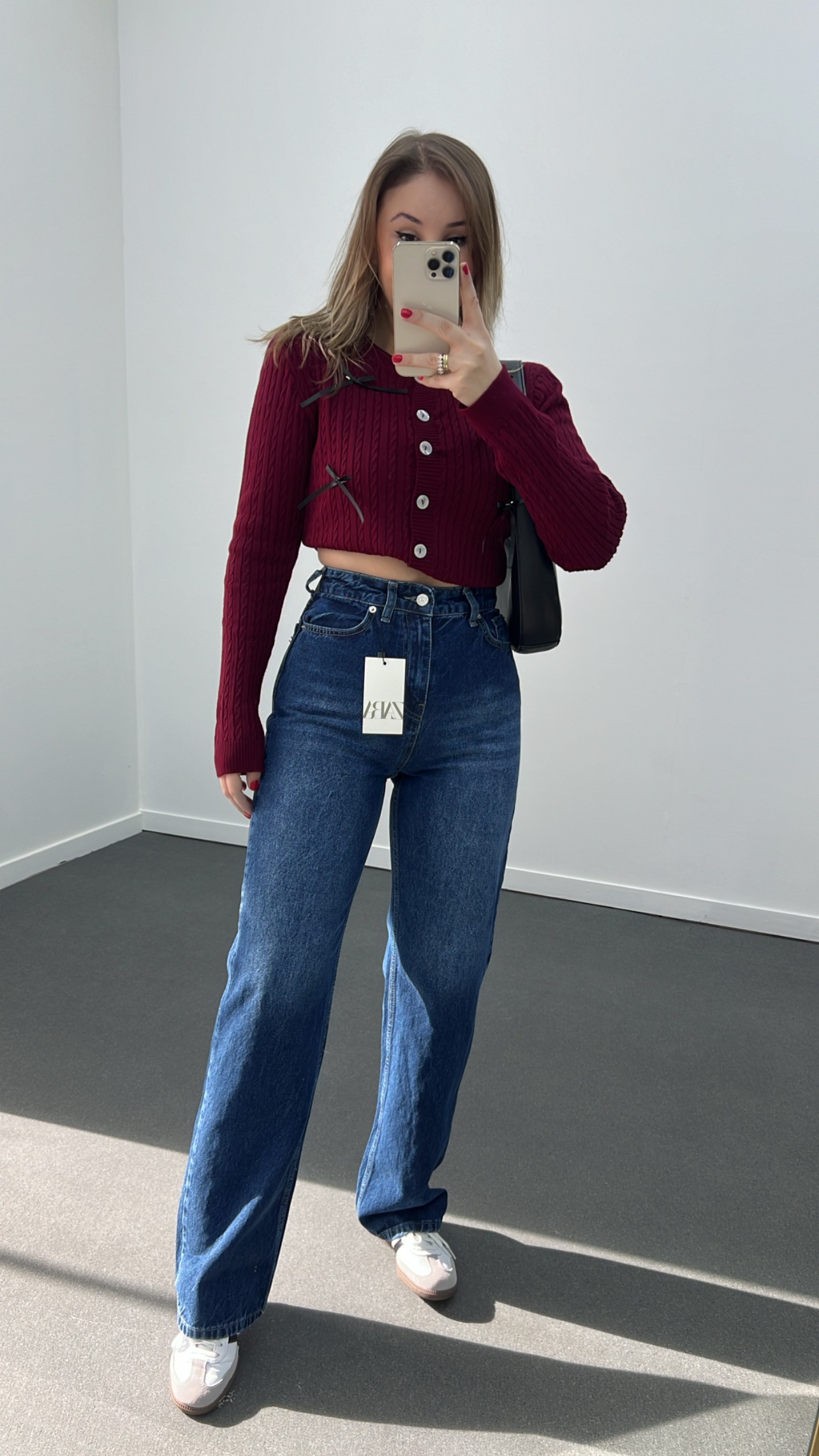 Miami Koyu Renk Süper Yüksek Bel Wide Leg Jeans