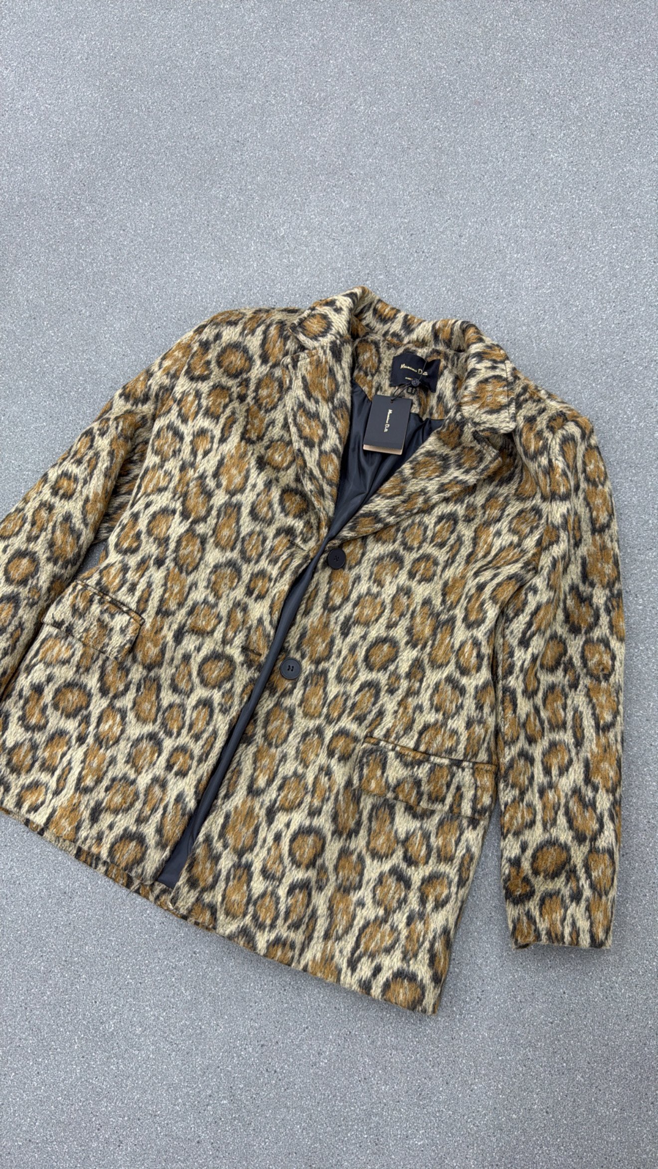 Massi Leopar Desenli Blazer Ceket