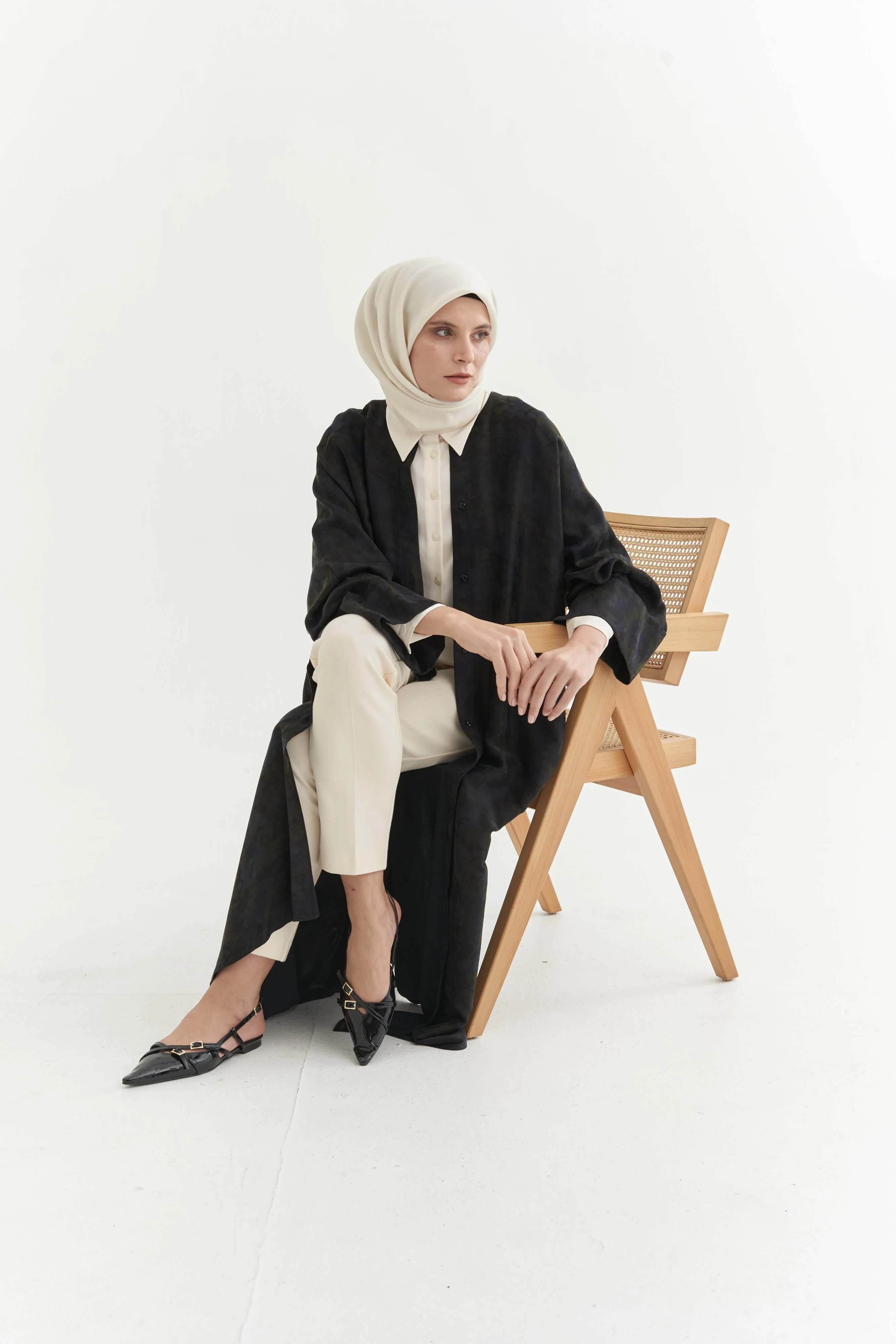 Raia İpek Cupro Kaftan