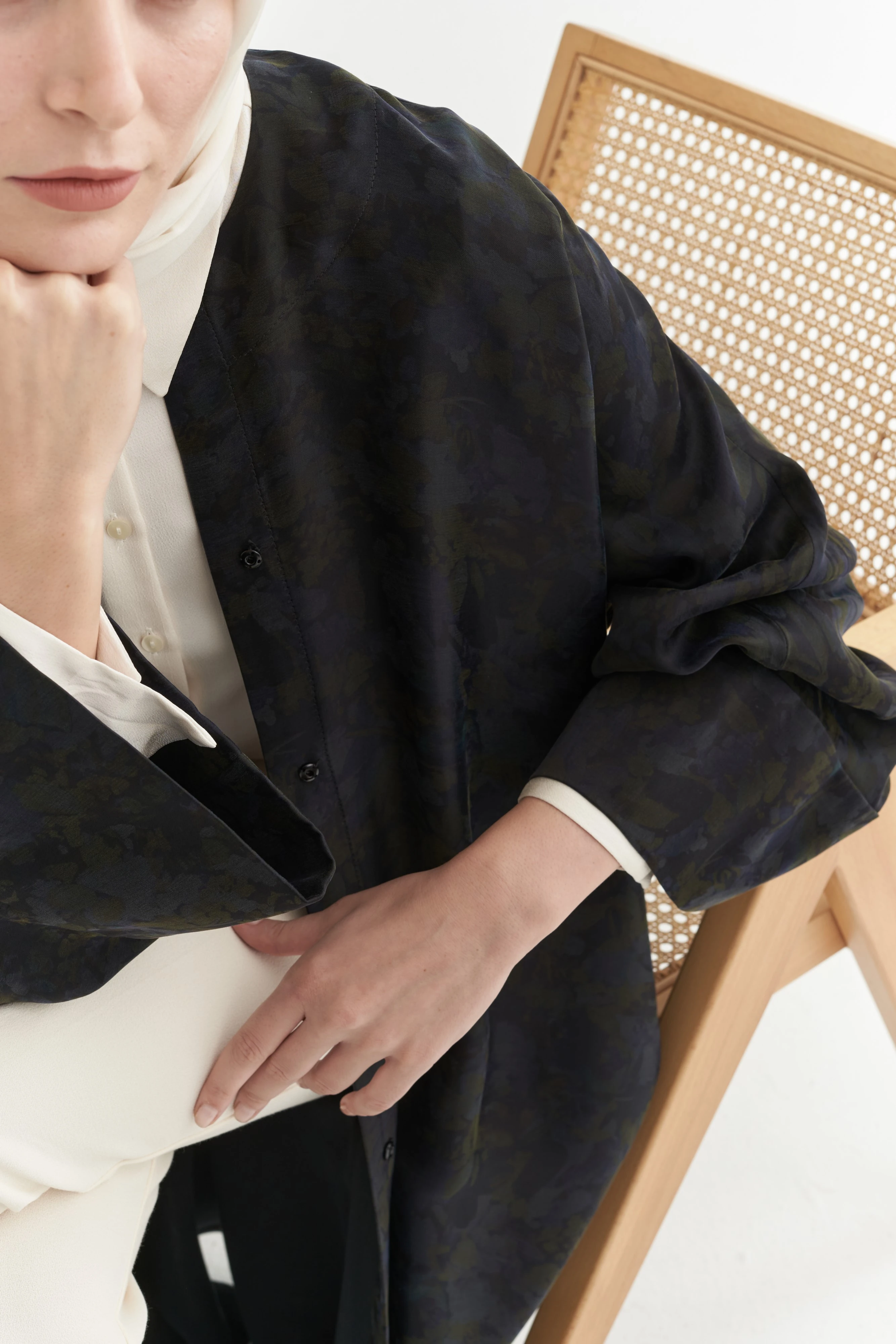 Raia İpek Cupro Kaftan