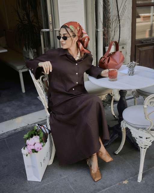 Acı Kahve Keten Takım
