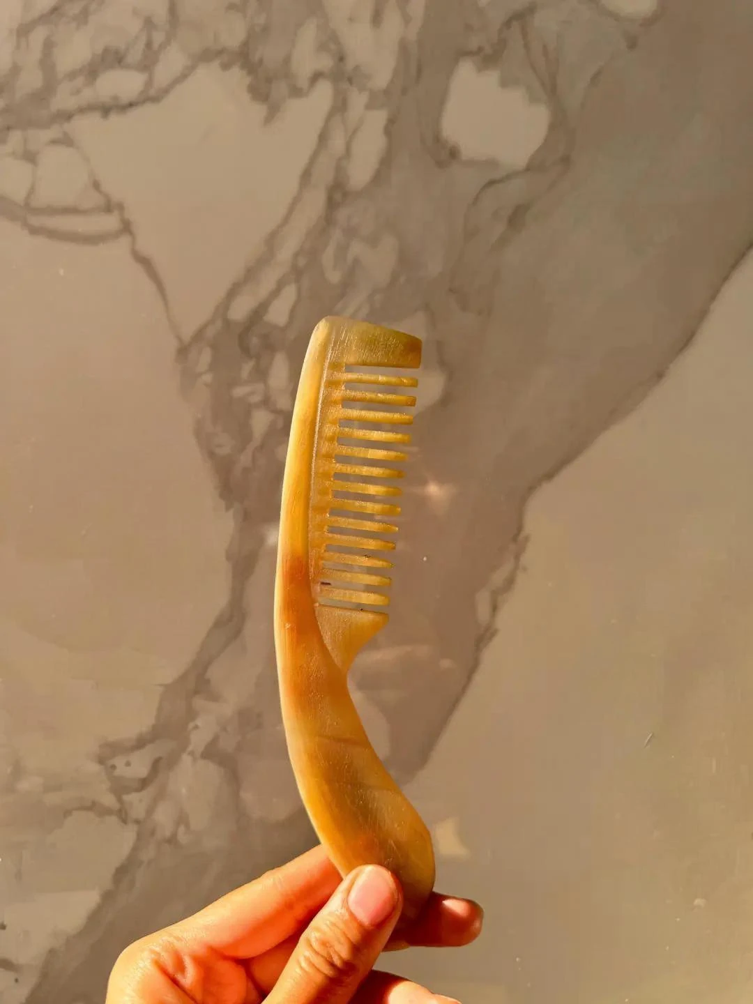 Özel Seri Kemik Tarak (saplı ve işlemeli) 