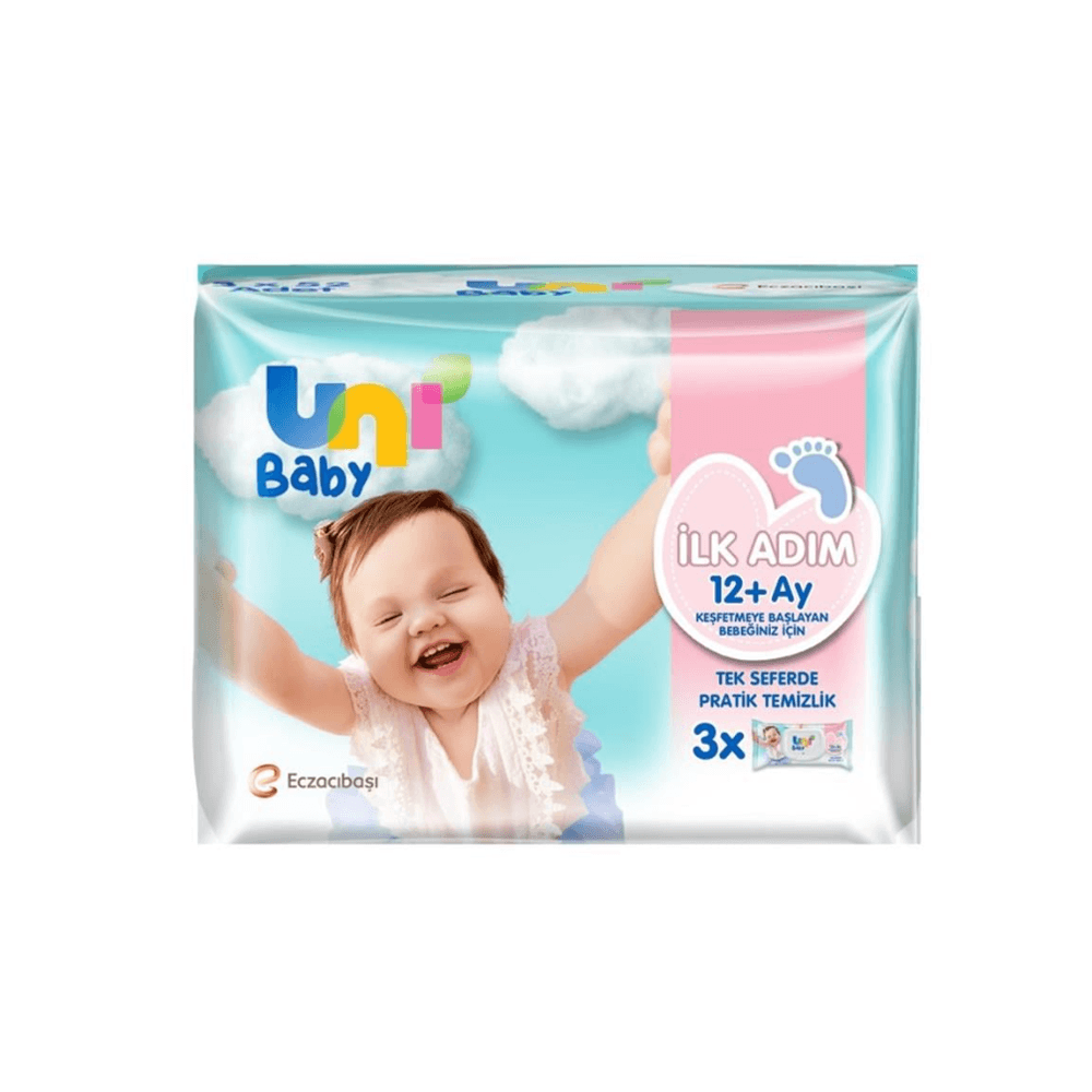 Uni Baby İlk Adım Islak Mendil 3'lü Paket