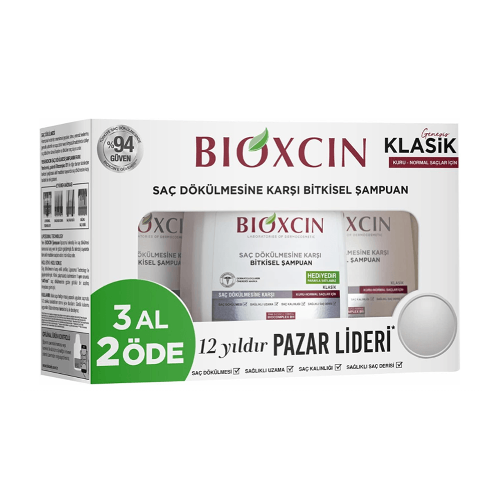 Bioxcin Genesis Kuru / Normal Saçlar için 3 Al 2 Öde Şampuan 300Ml