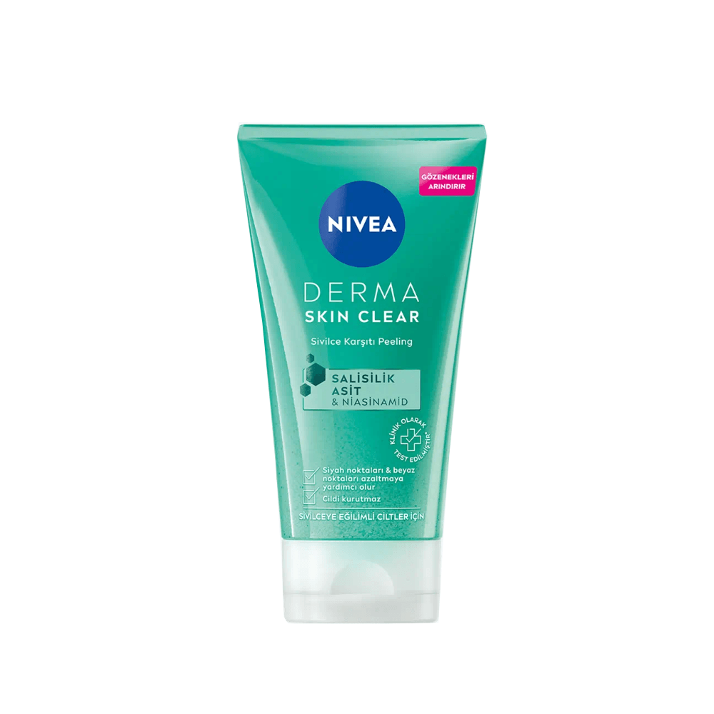 Nivea Derma Skin Clear Sivilce Karşıtı Yüz Temizleyici Peeling 150 ML