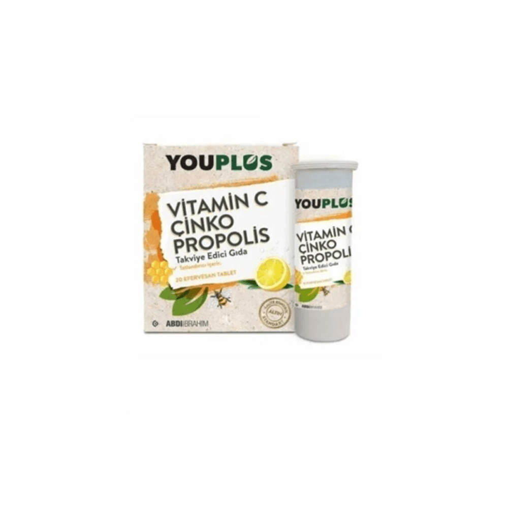 Youplus Vitamin C Çinko Propolis 20 Efervesan Tablet