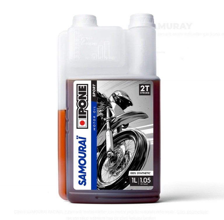 IPONE Samourai Racing 2t Esterli Çilekli Motor Yağı 1l