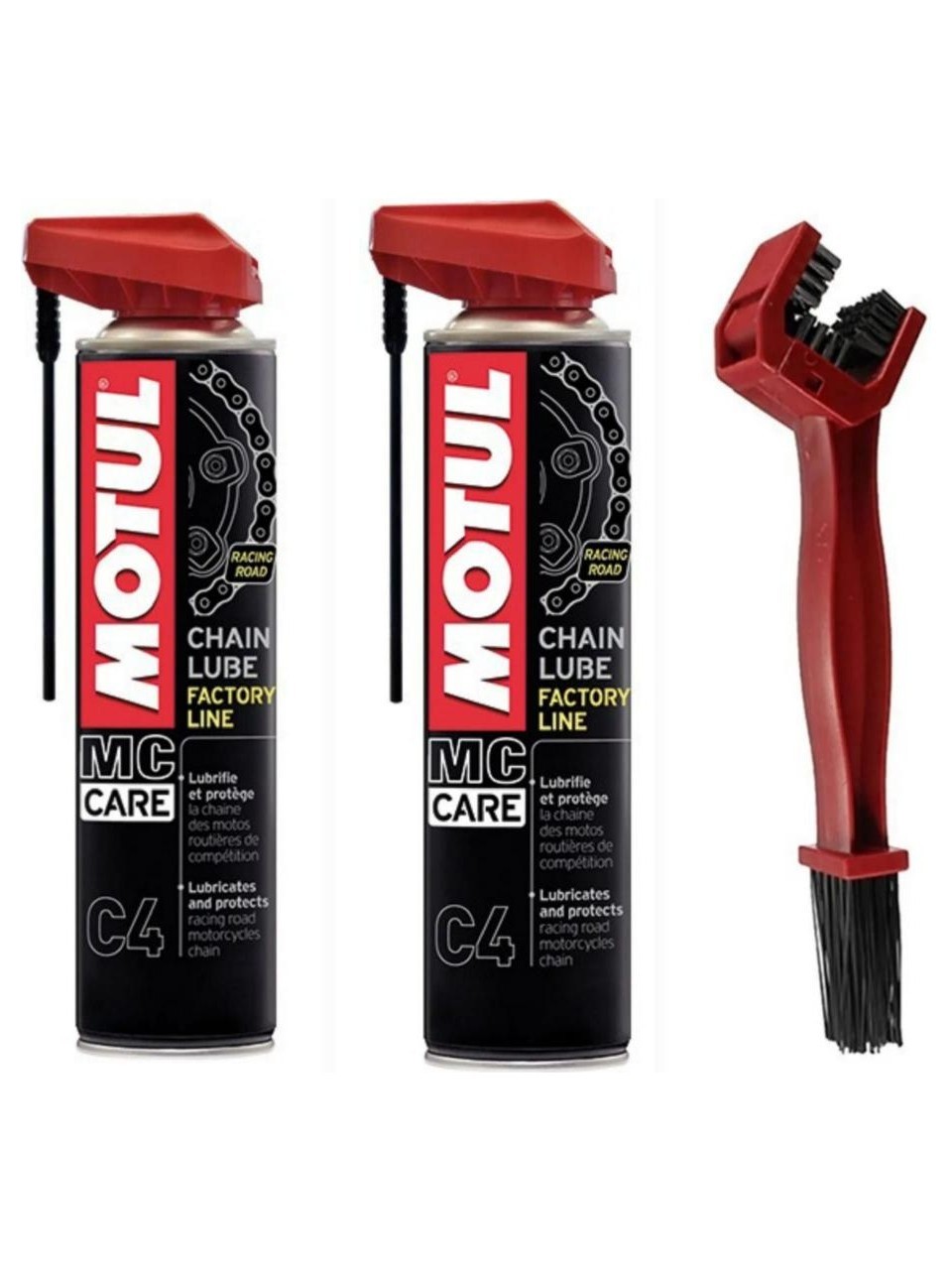 MOTUL C4 2ADET+ ZİNCİR TEMİZLEME FIRÇASI