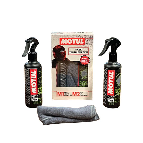 MOTUL M1-M2 Kask Bakım Seti (Özel Kutu MikrofiberBez Hediyeli)