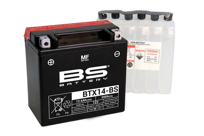 Bs Battery BTX14 Bs Motosiklet Aküsü