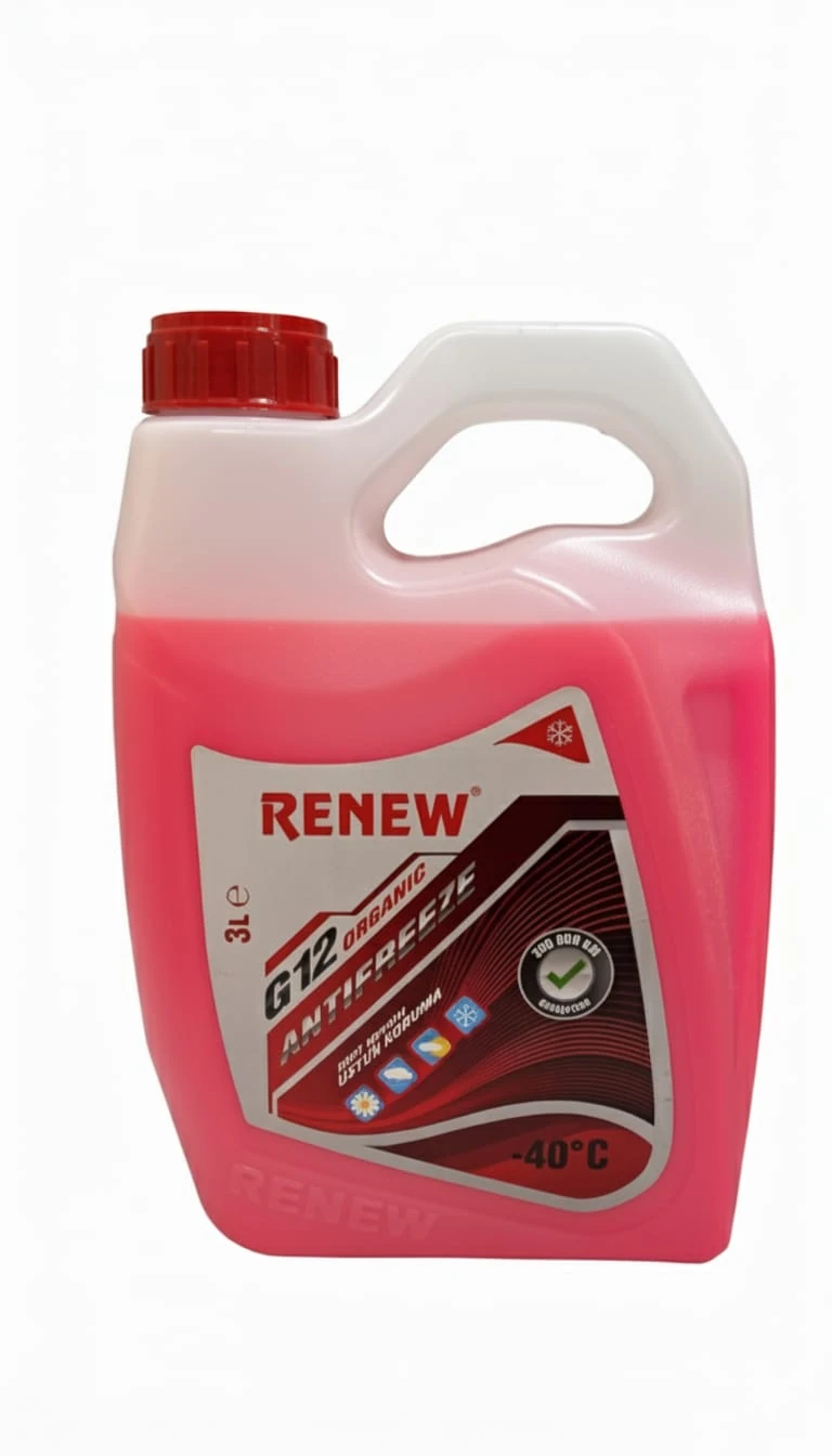 Renew G12 Organik Kırmızı Antifriz -40 Derece 3 Litre