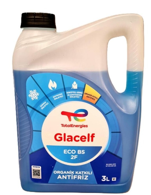 Total Energies GLACELF ECO BS 2F Organik Katkılı 3 Litre Mavi Antifriz