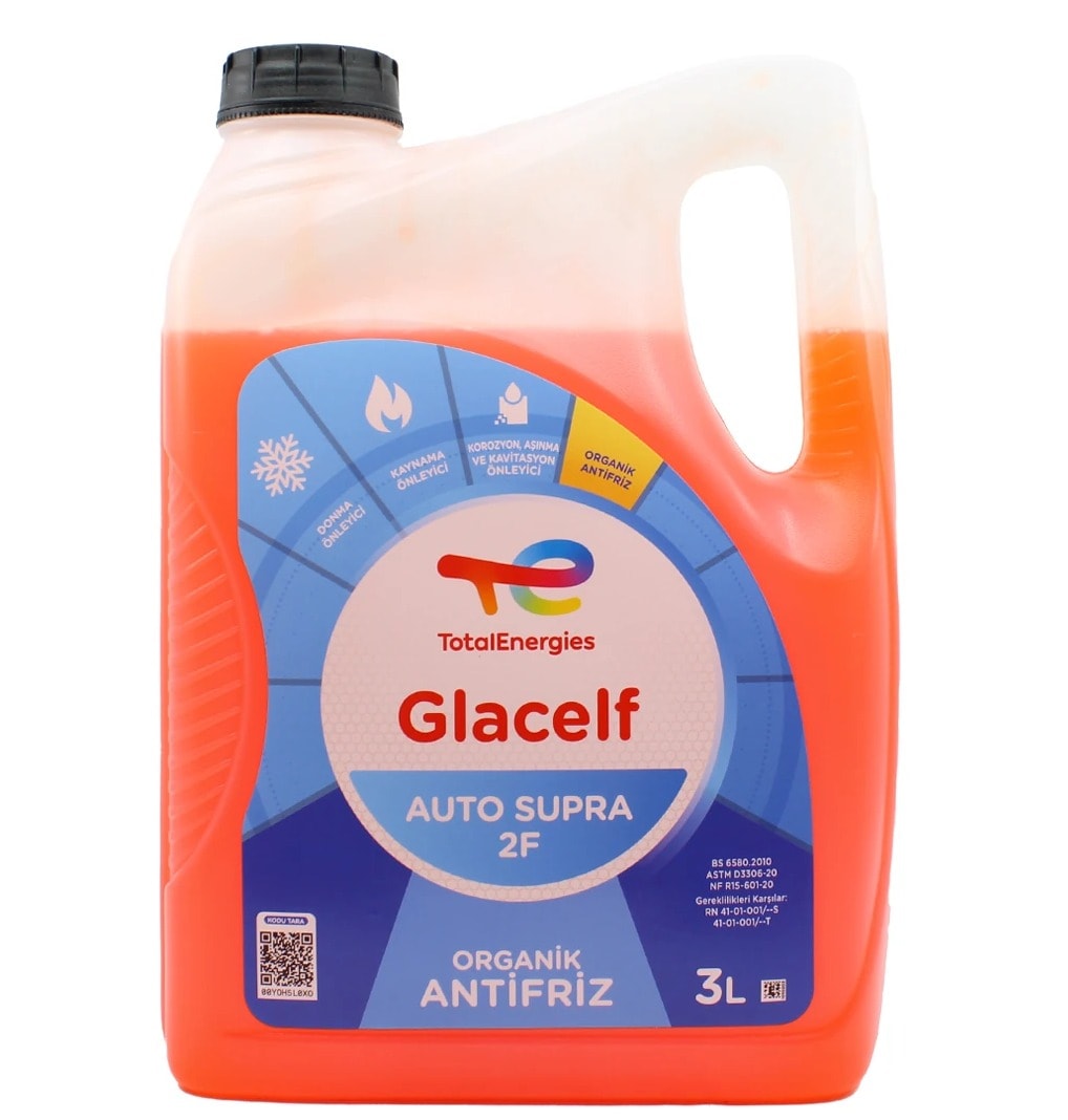 TOTAL GLACELF AUTO SUPRA KIRMIZI ORGANİK ANTİFİRİZ 3L