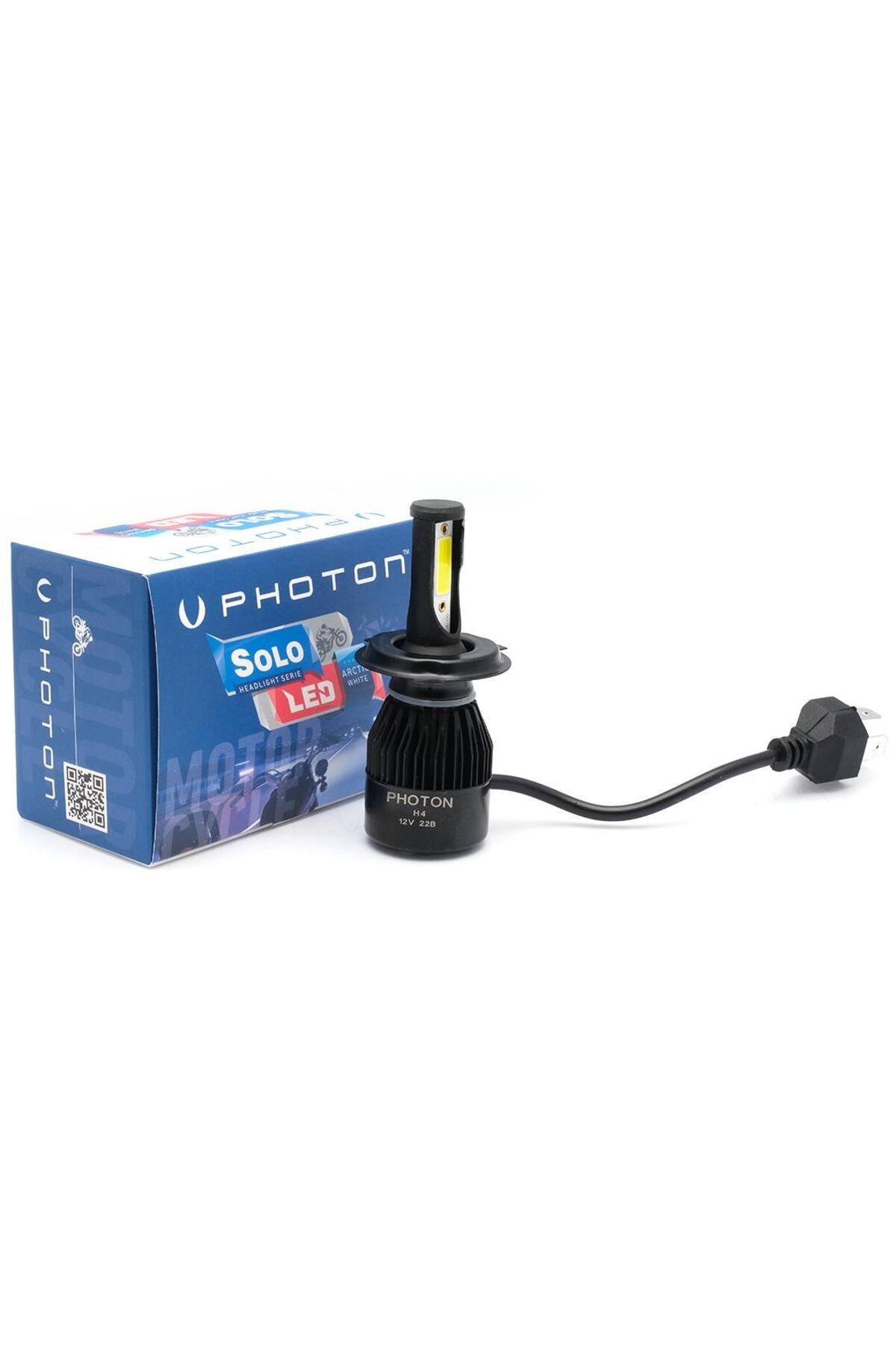 Photon Solo Motosiklet H4 Led Ampul 12v tekli
