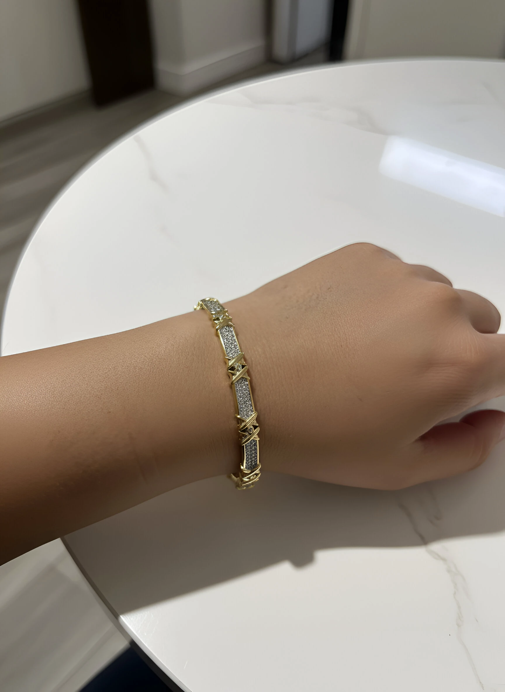 Taşlı Kelepçe Bileklik