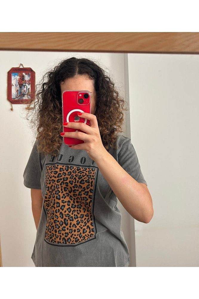 VOUGE Baskılı Kadın T-Shirt