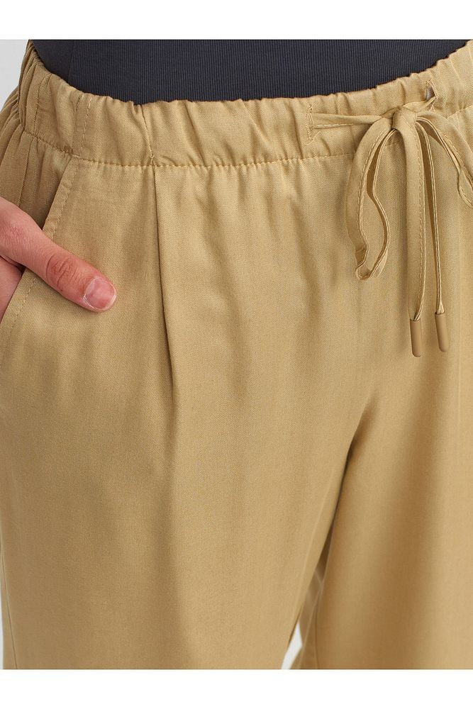 71535 Geniş Paça Özel Kesim Pantolon-Açık Camel