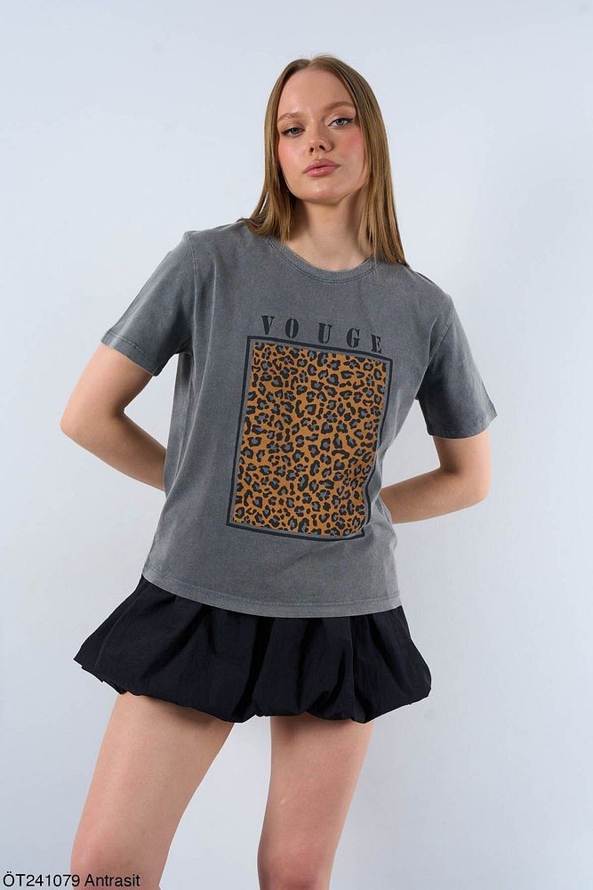 VOUGE Baskılı Kadın T-Shirt