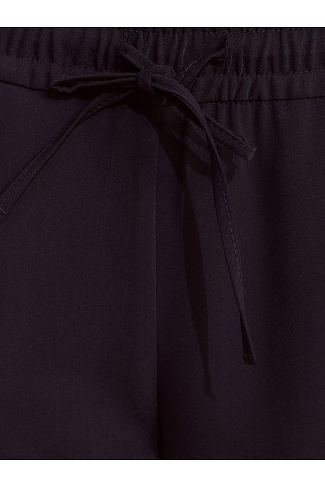 71608 Manşetli Jogger Pantolon-Siyah