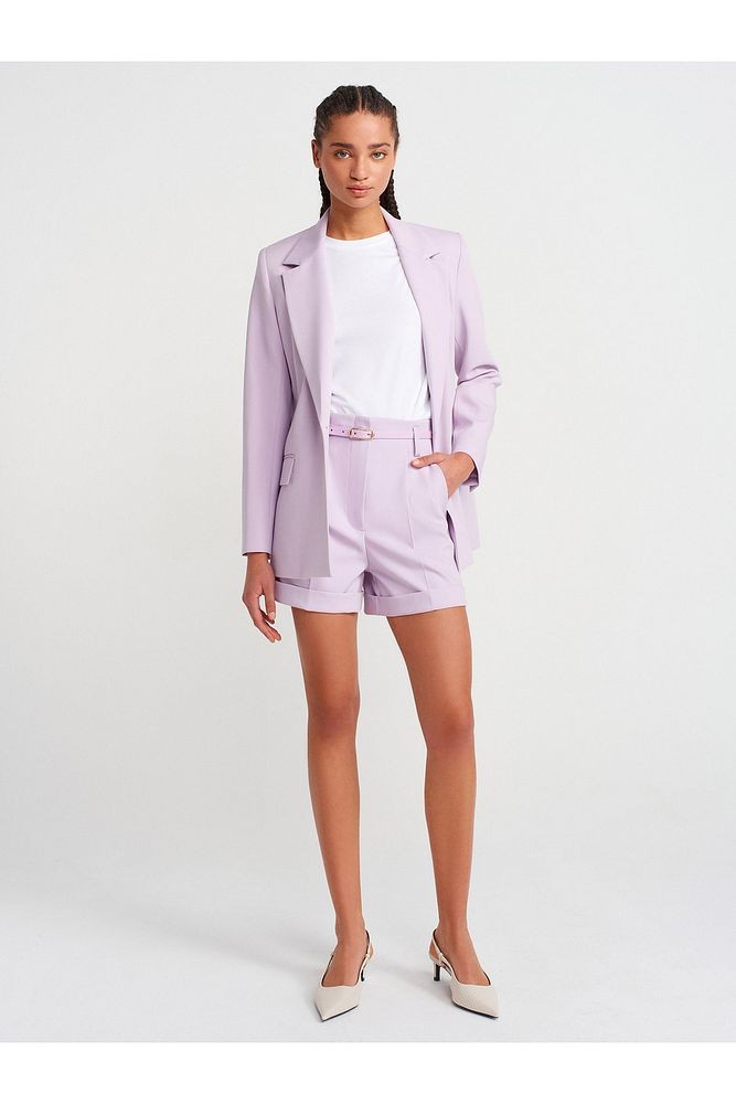 60764 Vücuda Oturan Blazer-Lila