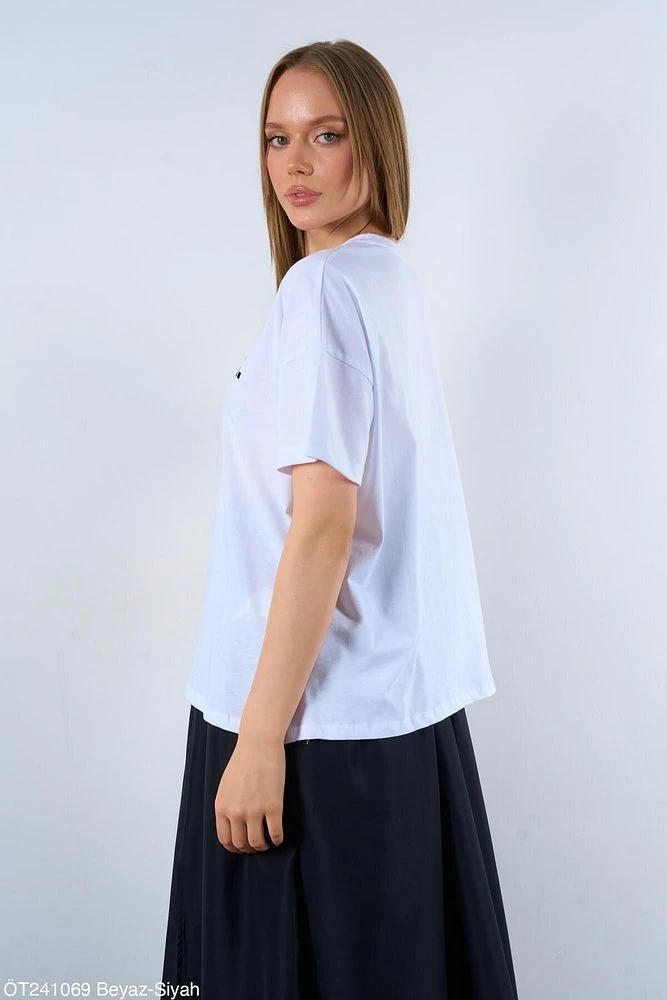 WEEKENDER Yazılı T-Shirt Standart