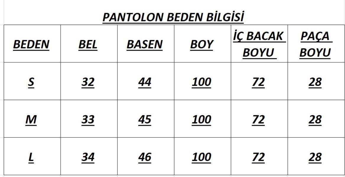 Beli Lastikli Çizgili Pantolon