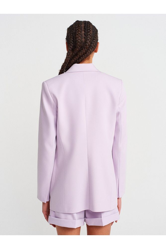 60764 Vücuda Oturan Blazer-Lila