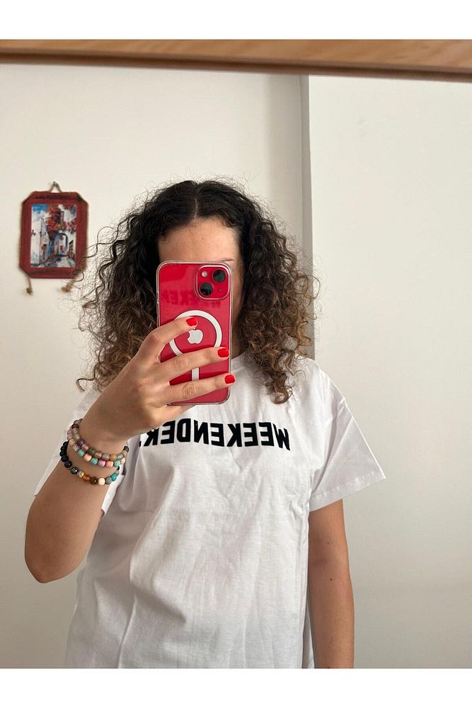 WEEKENDER Yazılı T-Shirt Standart