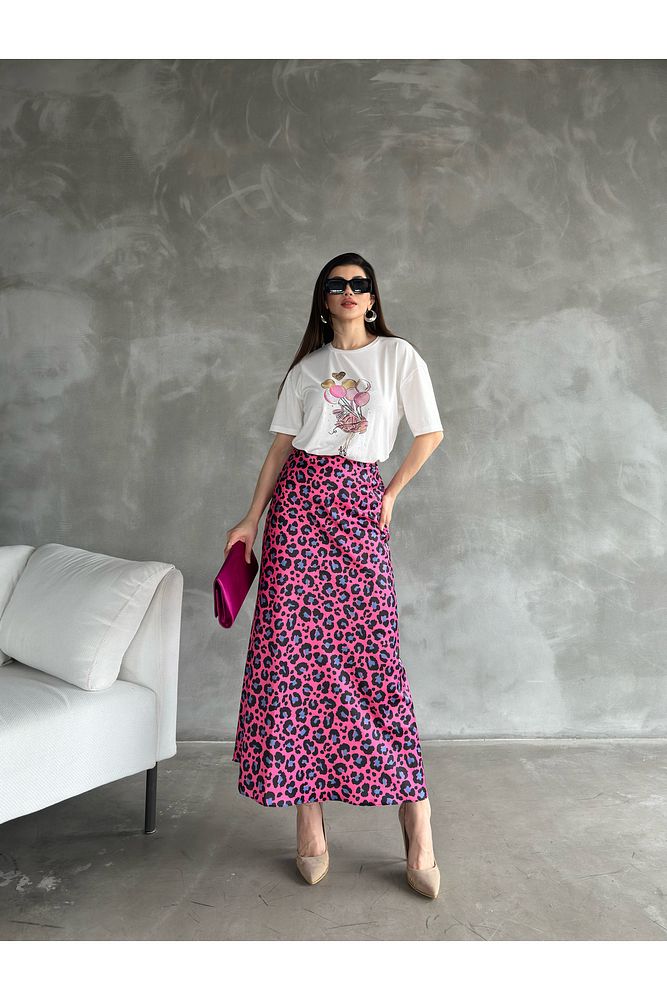 Baskılı Taşlı T-Shirt