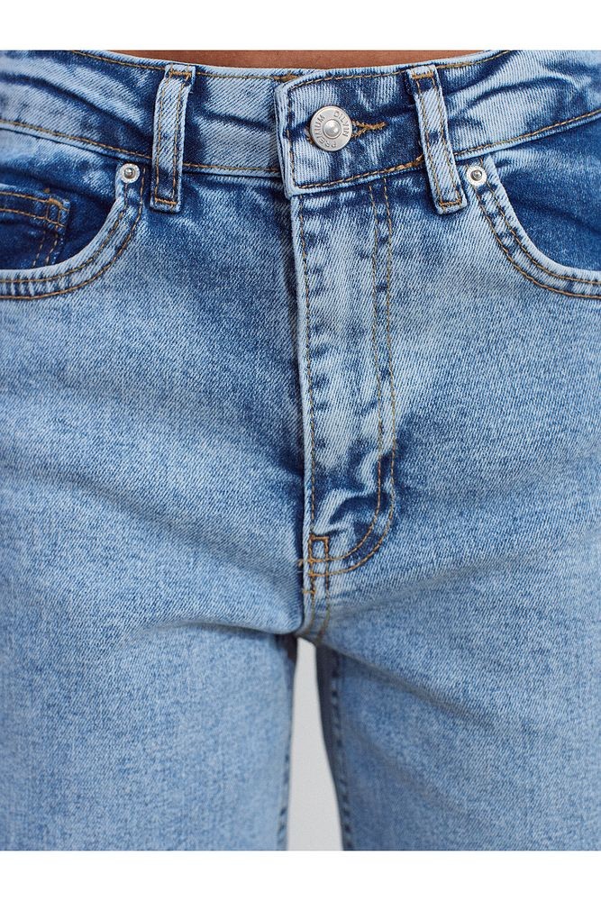 71796 Likralı Wideleg Denim Pantolon-Tint