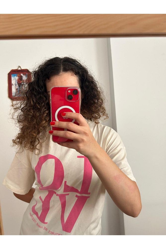 LOVE Yazılı Kadın T-Shirt