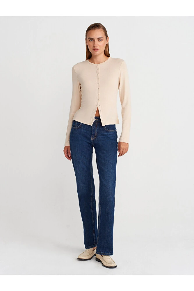 32055 Uzun Kollu Hırka-Taş