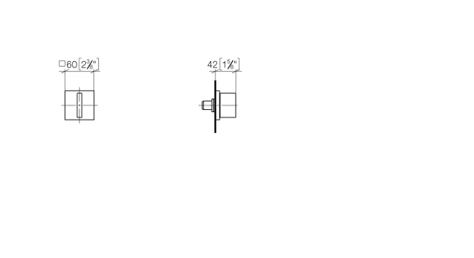 36607782-28 MEM Duvardan Valf Sağa Kapanan Fırçalanmış Durabrass (23 Ayar Altın)