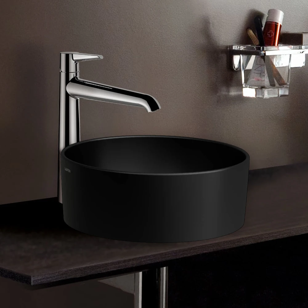 H8129427161121 SAVOY Çanak Lavabo 420 mm Yuvarlak Mat Siyah