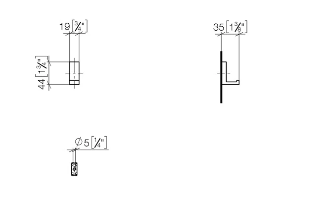 83251780-28 Bornoz Askısı Fırçalanmış Durabrass (23 Ayar Altın)