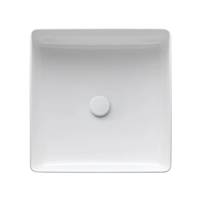 H8114337571121 LIVING Kare Çanak Lavabo 360x360 mm Mat Beyaz